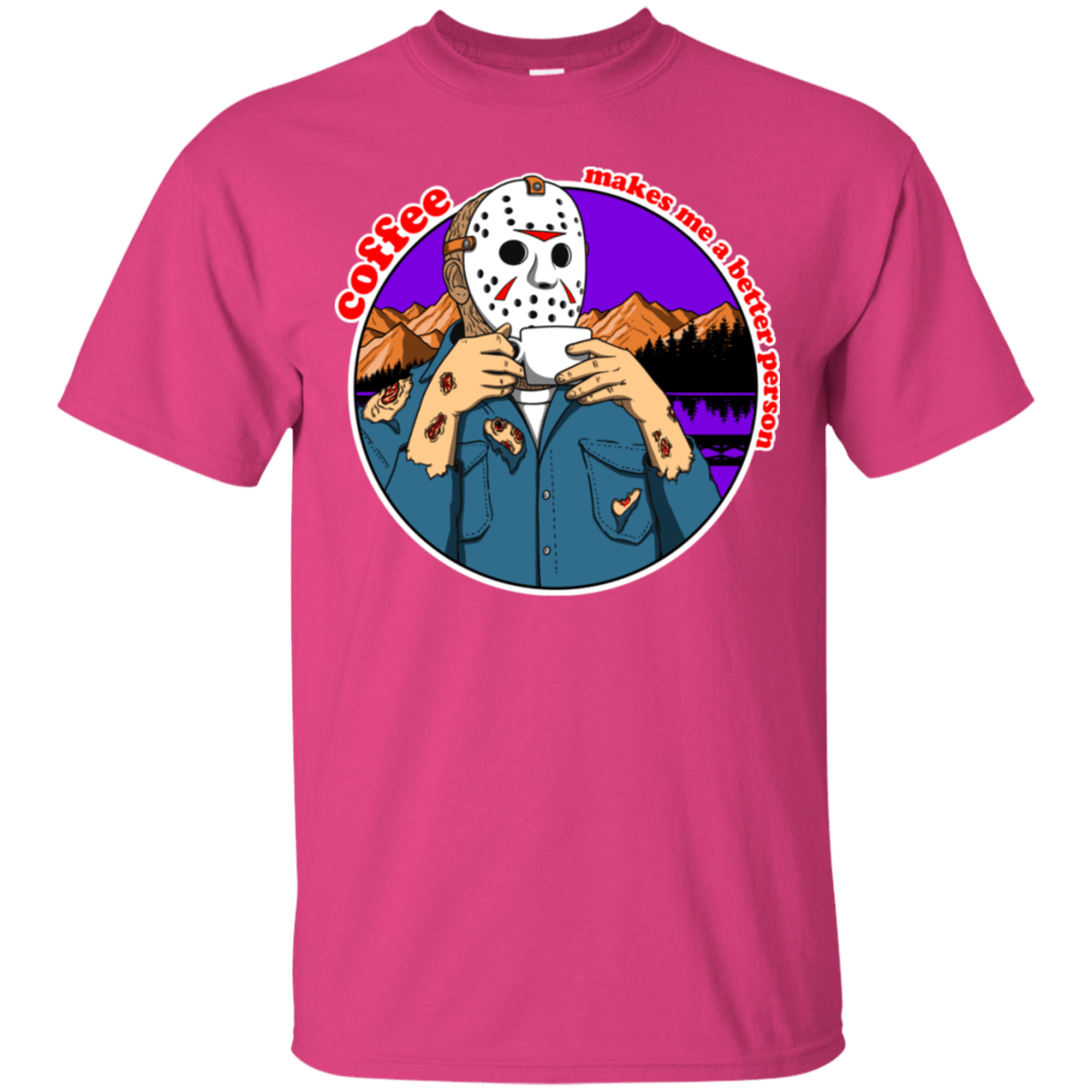 T-Shirts Heliconia / S Coffee Makes Me Better T-Shirt