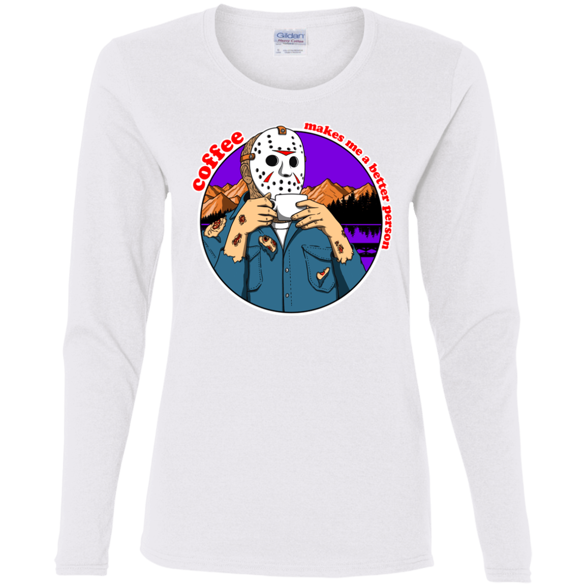 T-Shirts White / S Coffee Makes Me Better Women's Long Sleeve T-Shirt