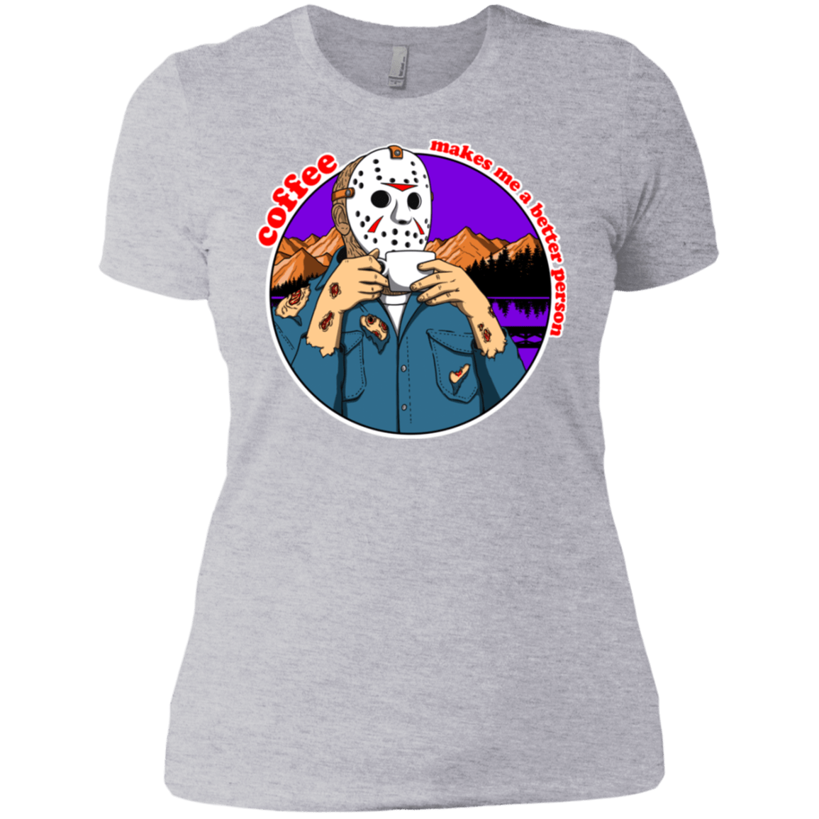 T-Shirts Heather Grey / X-Small Coffee Makes Me Better Women's Premium T-Shirt