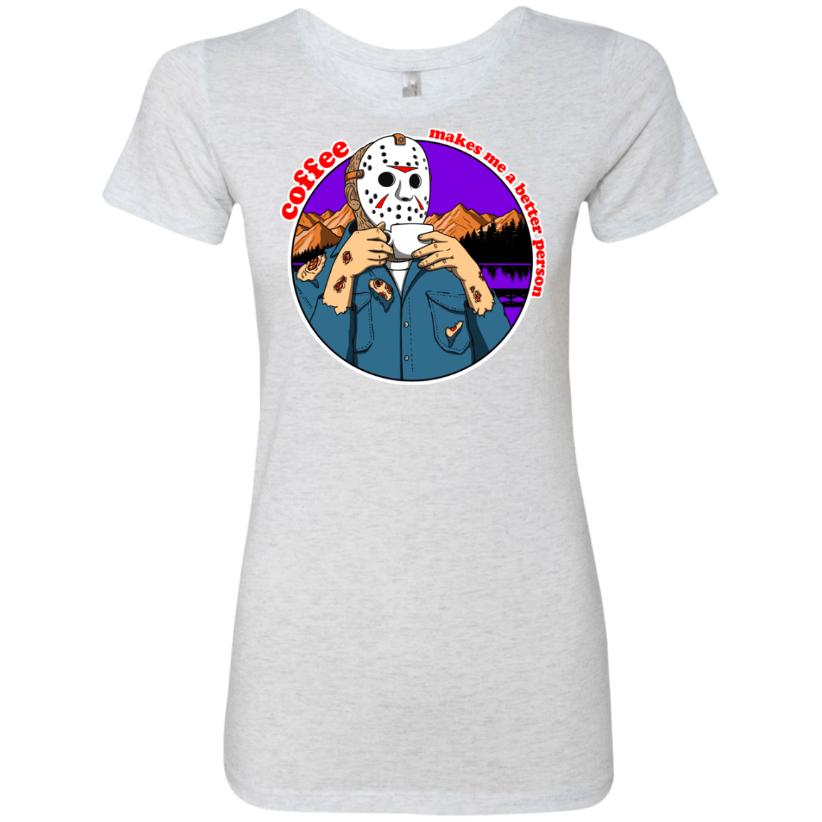 T-Shirts Heather White / S Coffee Makes Me Better Women's Triblend T-Shirt