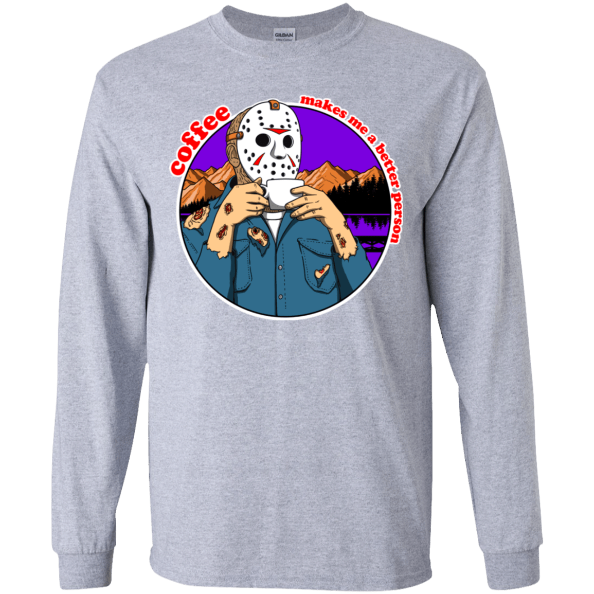 T-Shirts Sport Grey / YS Coffee Makes Me Better Youth Long Sleeve T-Shirt