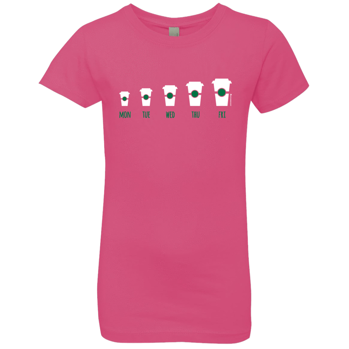T-Shirts Hot Pink / YXS Coffee Week Girls Premium T-Shirt