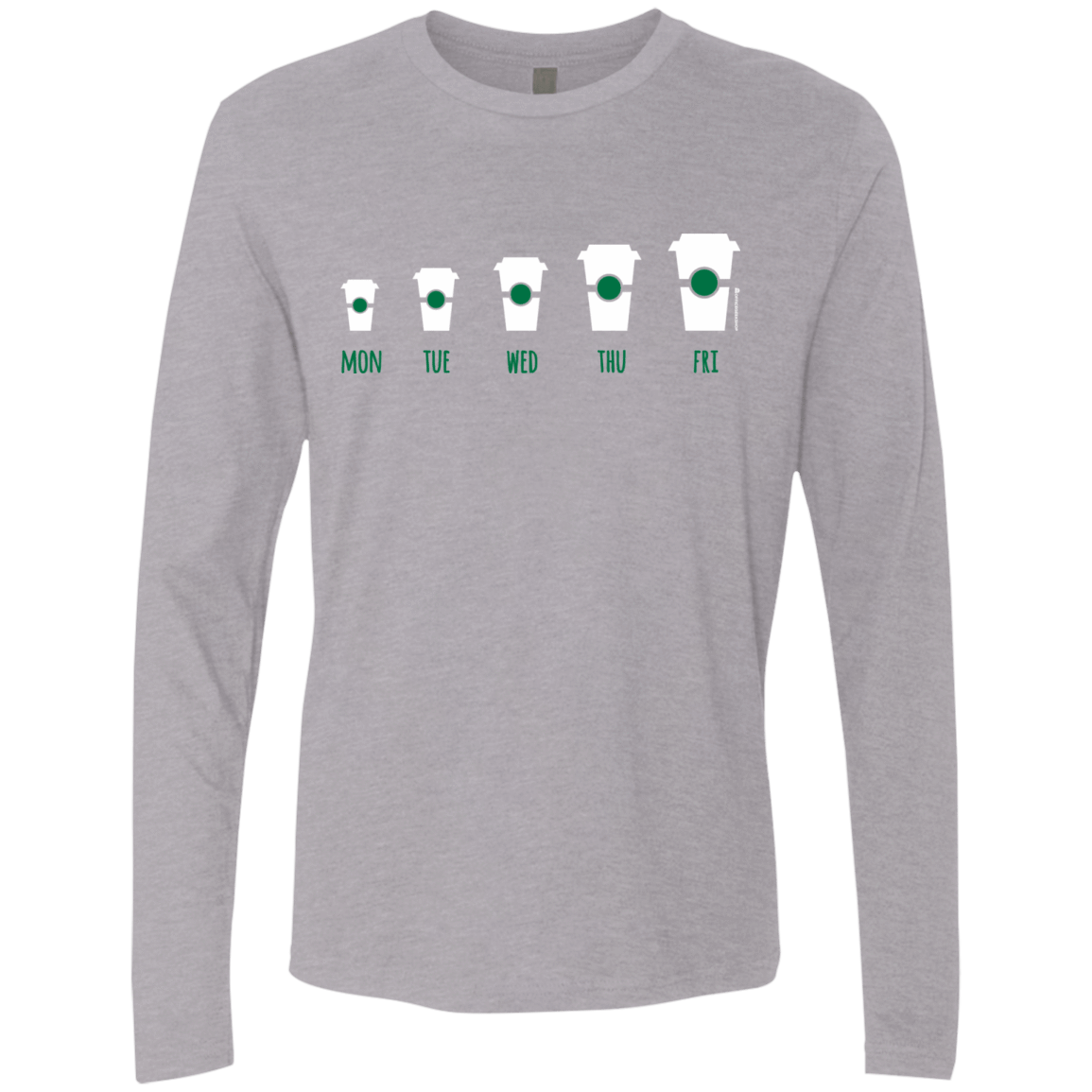 T-Shirts Heather Grey / Small Coffee Week Men's Premium Long Sleeve