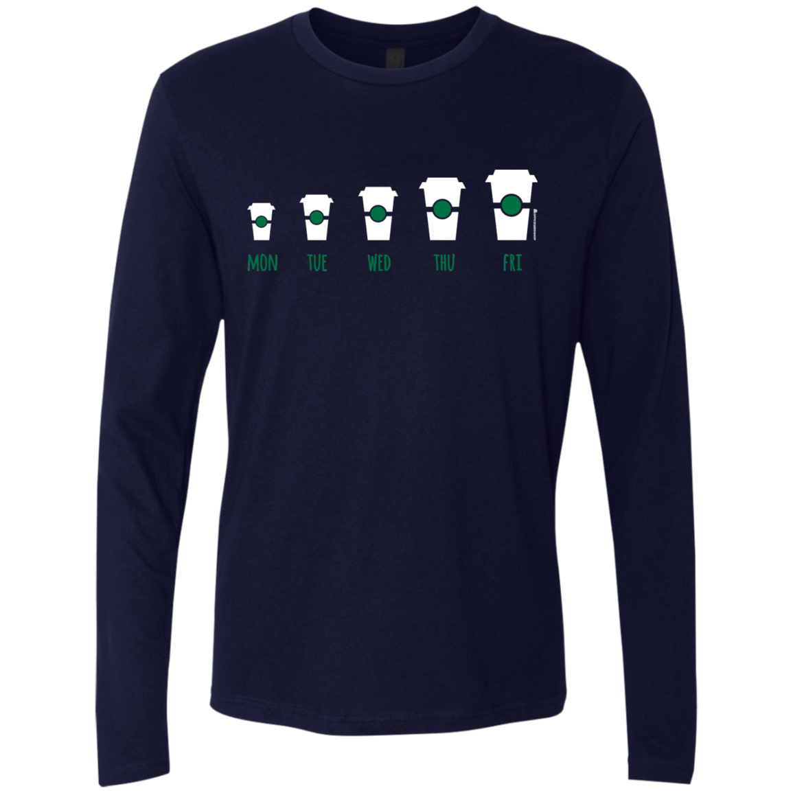 T-Shirts Midnight Navy / Small Coffee Week Men's Premium Long Sleeve