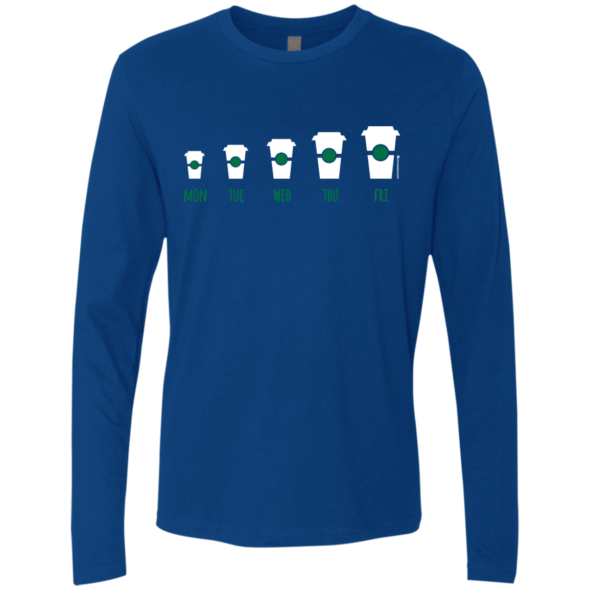 T-Shirts Royal / Small Coffee Week Men's Premium Long Sleeve