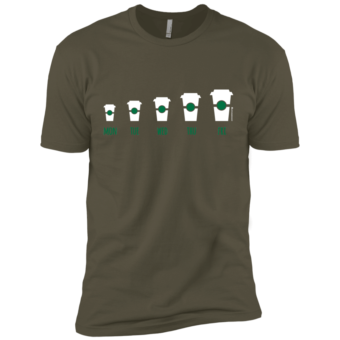 T-Shirts Military Green / X-Small Coffee Week Men's Premium T-Shirt