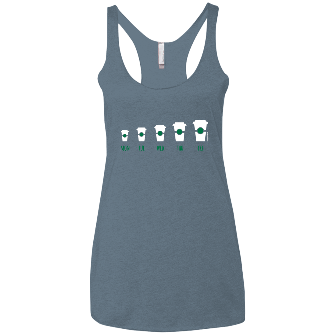 T-Shirts Indigo / X-Small Coffee Week Women's Triblend Racerback Tank