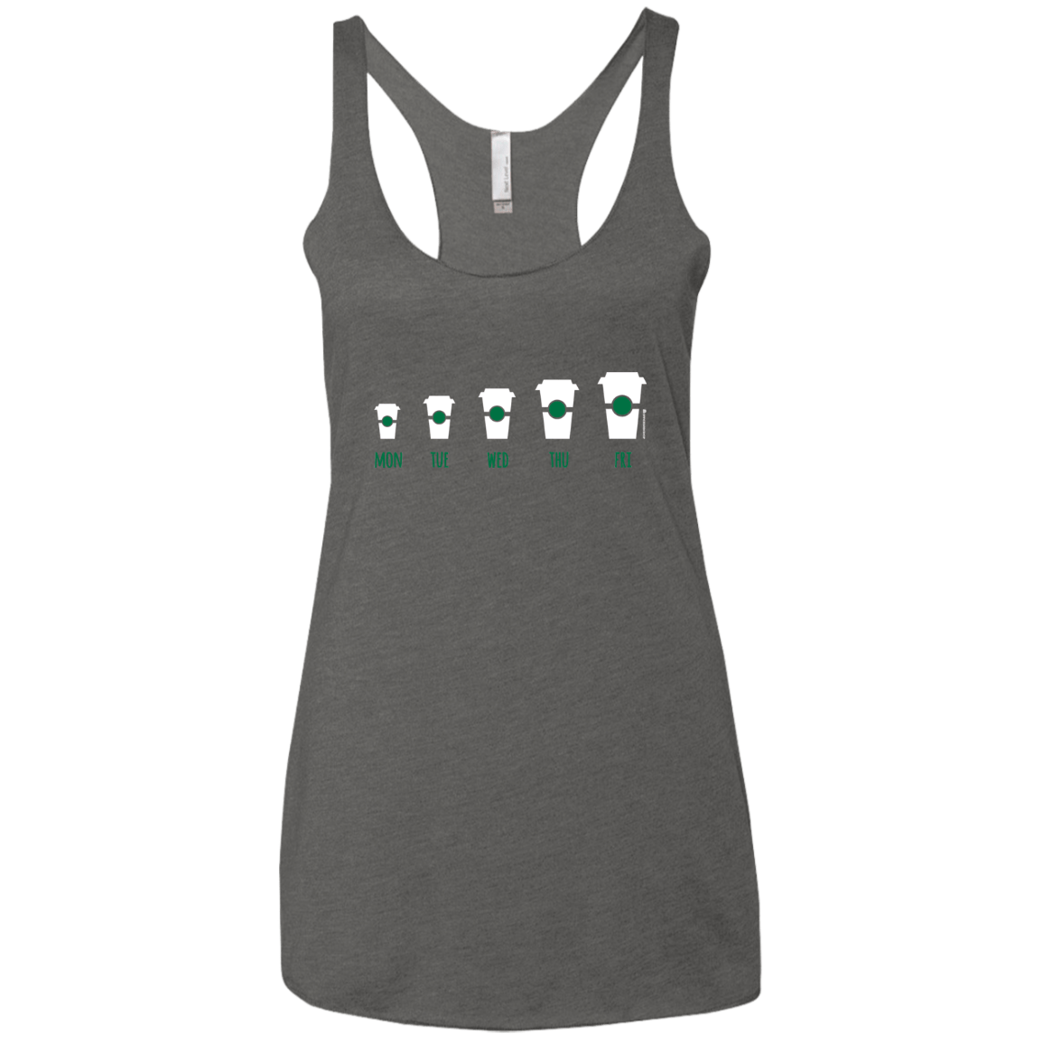 T-Shirts Premium Heather / X-Small Coffee Week Women's Triblend Racerback Tank