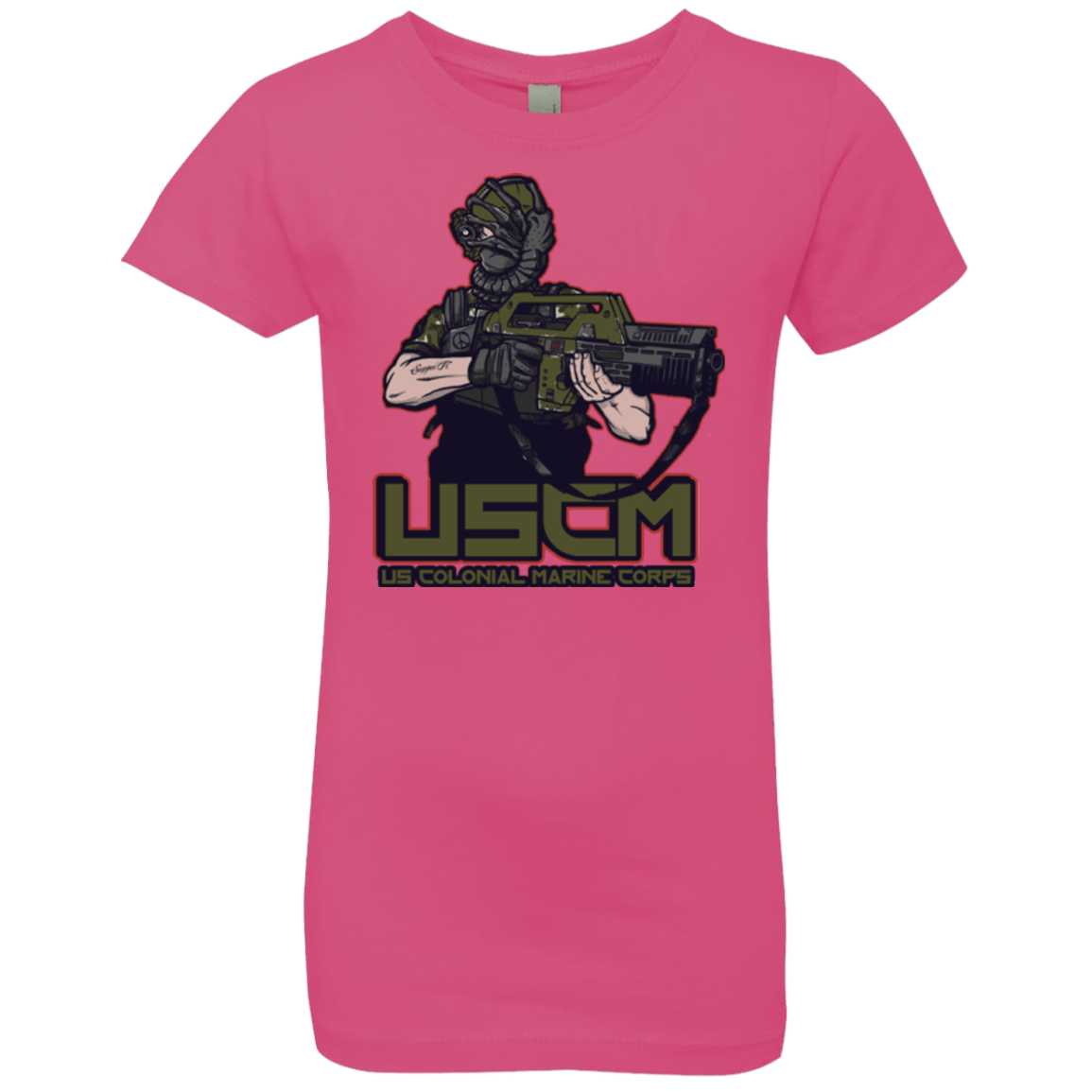 T-Shirts Hot Pink / YXS Colonial Facehugger Girls Premium T-Shirt