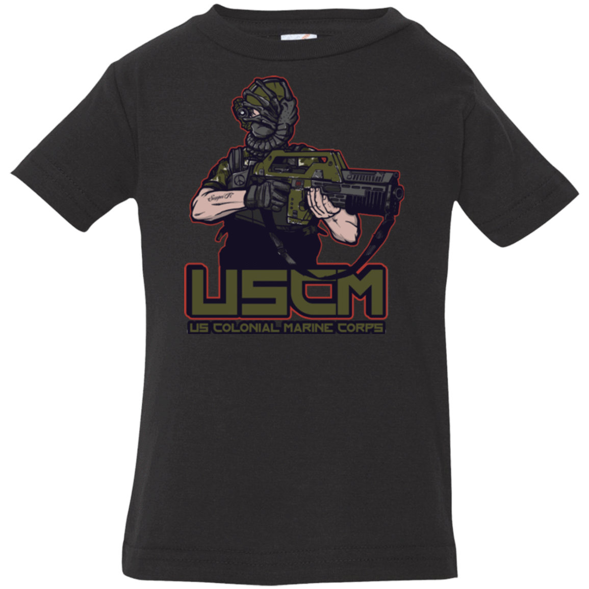 T-Shirts Black / 6 Months Colonial Facehugger Infant PremiumT-Shirt