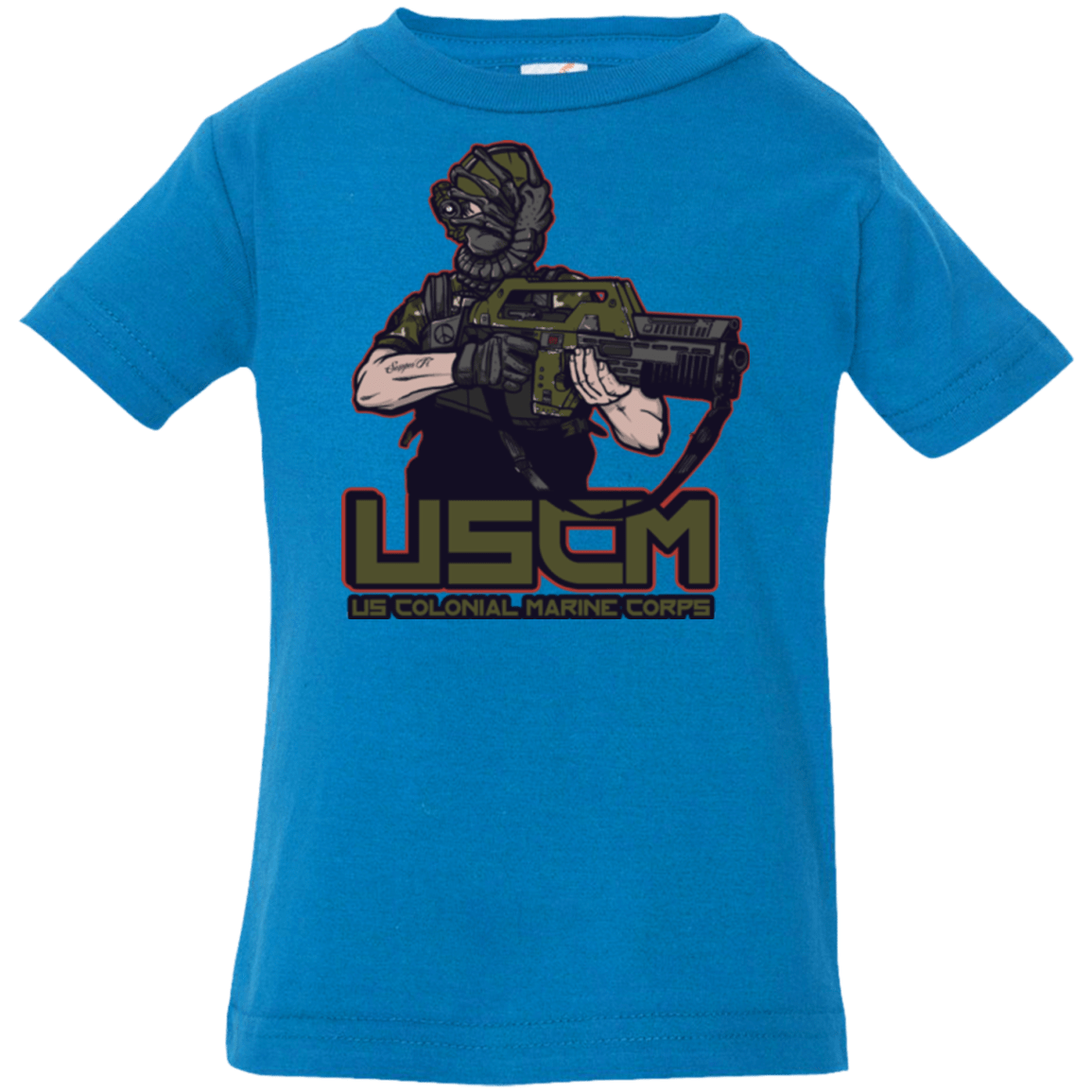 T-Shirts Cobalt / 6 Months Colonial Facehugger Infant PremiumT-Shirt