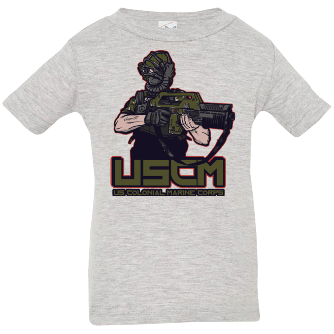 T-Shirts Heather Grey / 6 Months Colonial Facehugger Infant PremiumT-Shirt