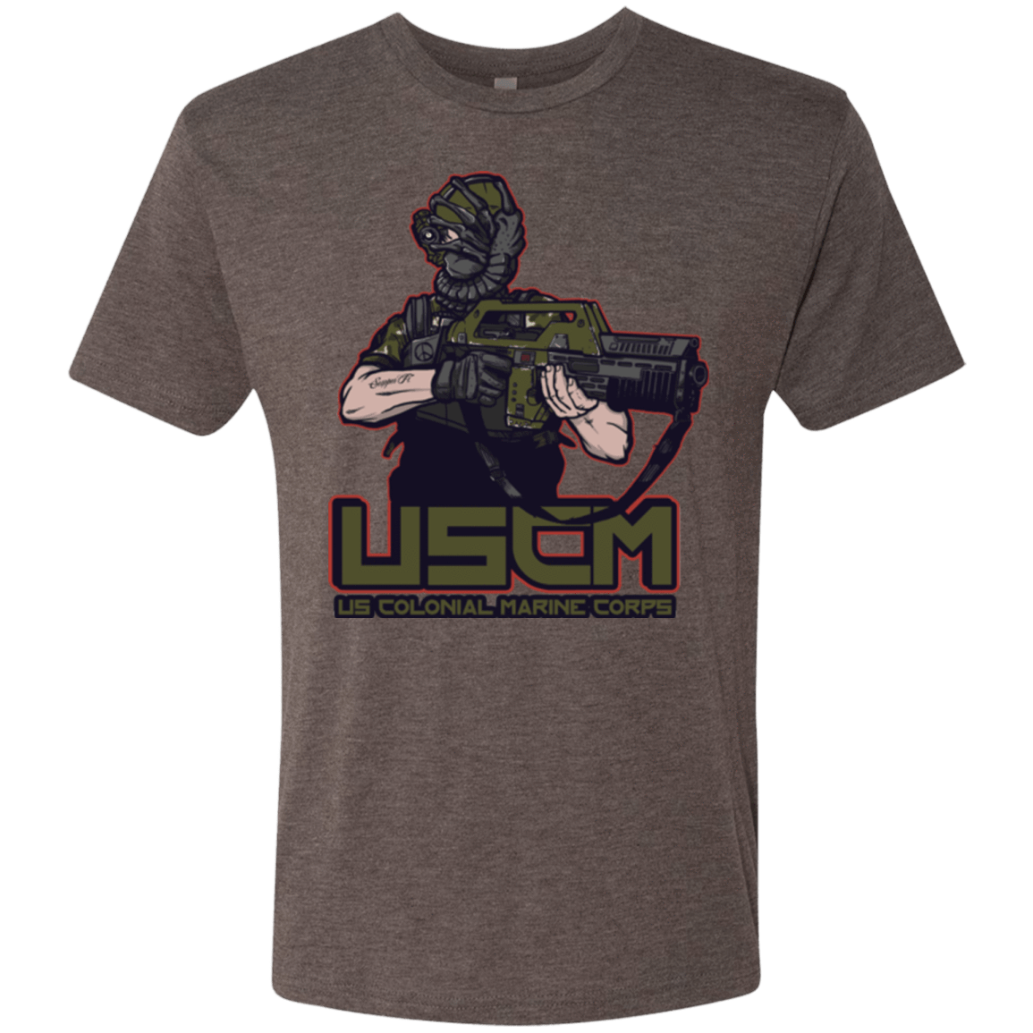 T-Shirts Macchiato / Small Colonial Facehugger Men's Triblend T-Shirt