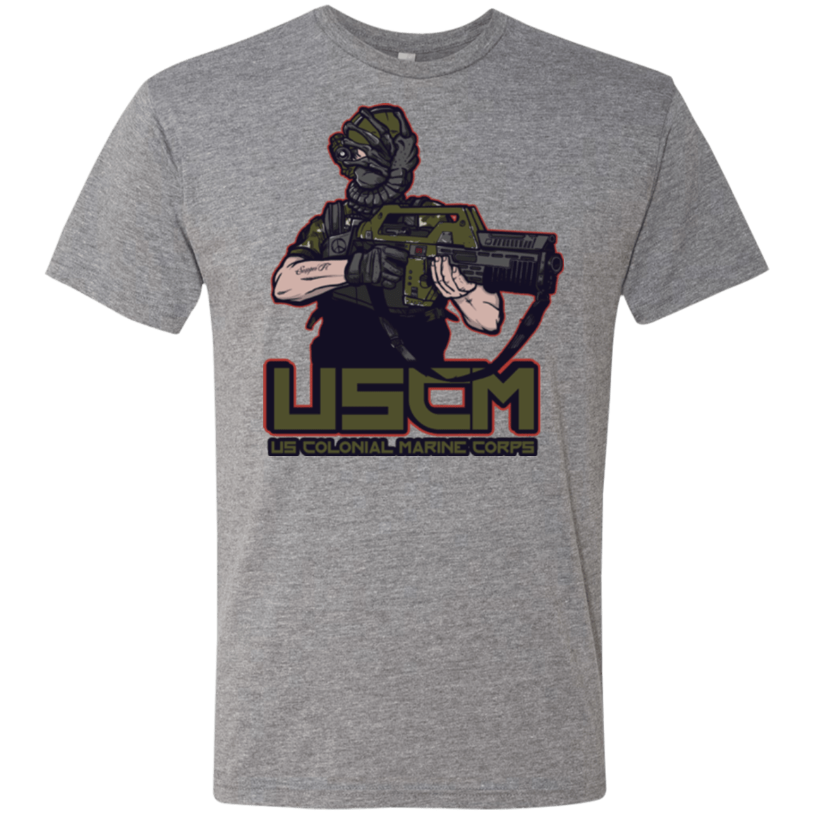 T-Shirts Premium Heather / Small Colonial Facehugger Men's Triblend T-Shirt