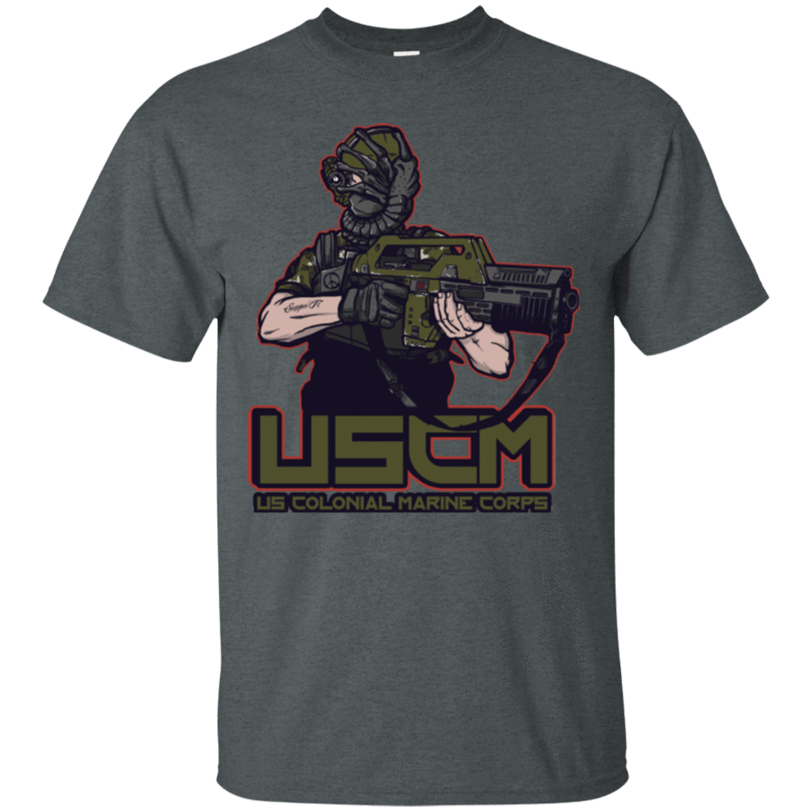 T-Shirts Dark Heather / Small Colonial Facehugger T-Shirt