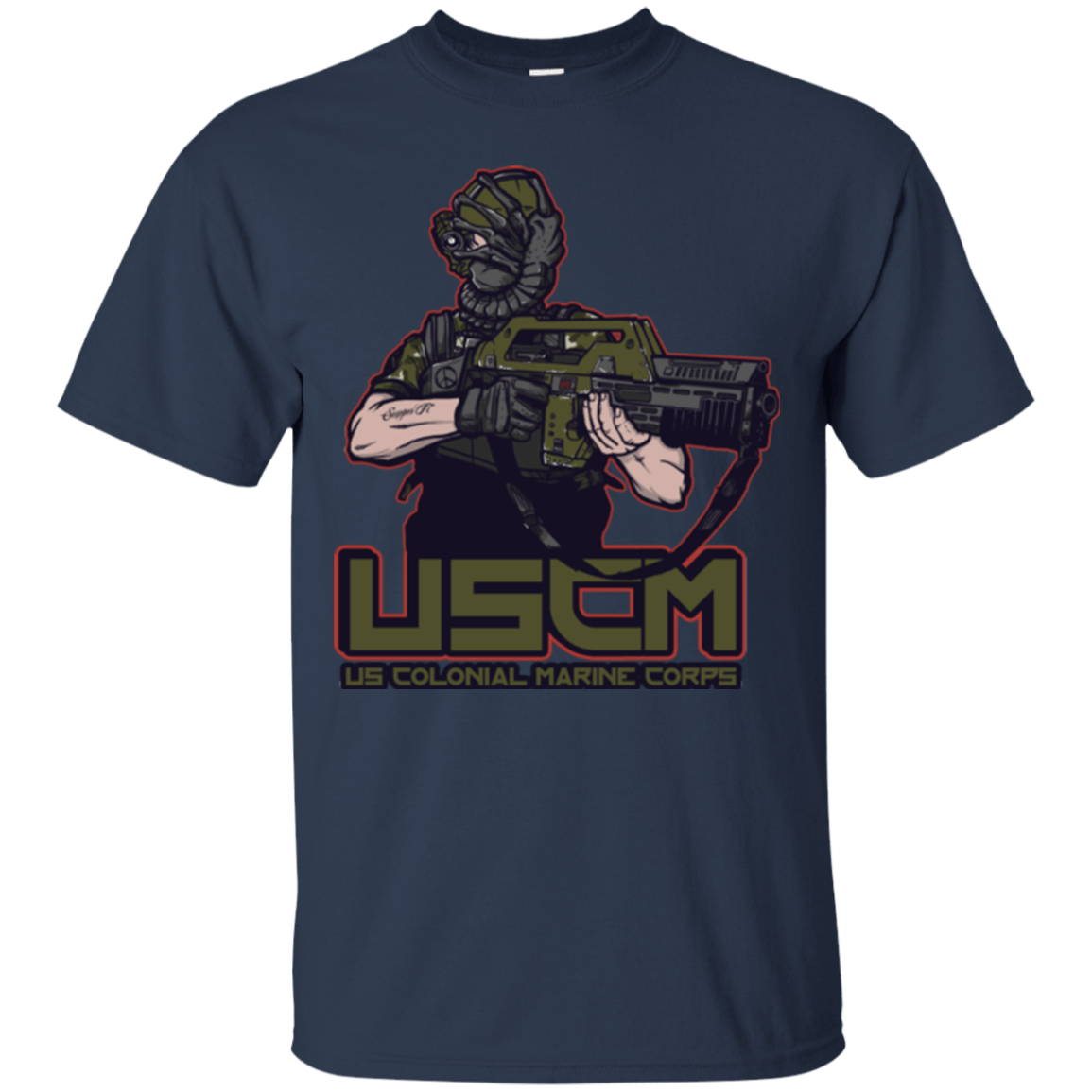 T-Shirts Navy / Small Colonial Facehugger T-Shirt