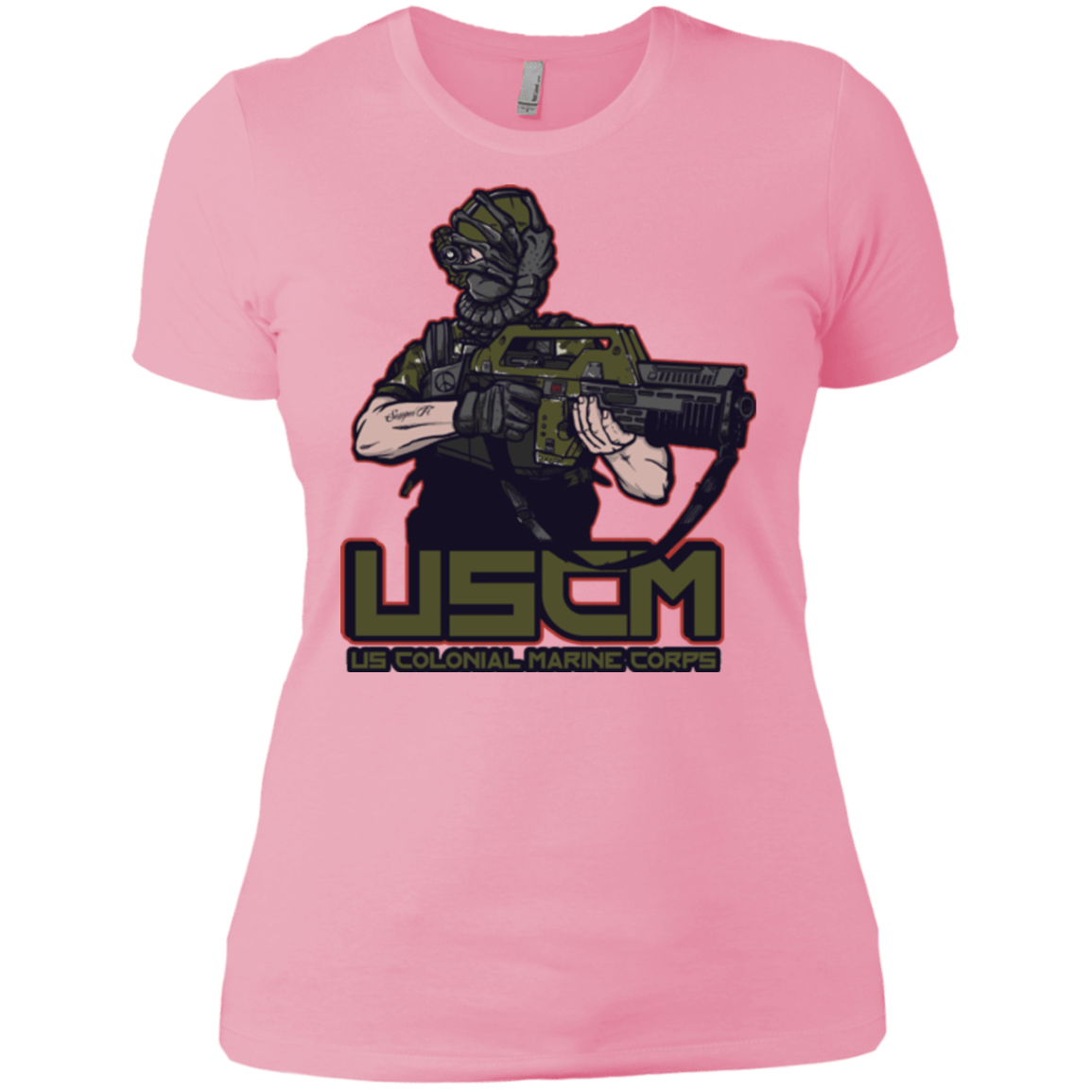 T-Shirts Light Pink / X-Small Colonial Facehugger Women's Premium T-Shirt