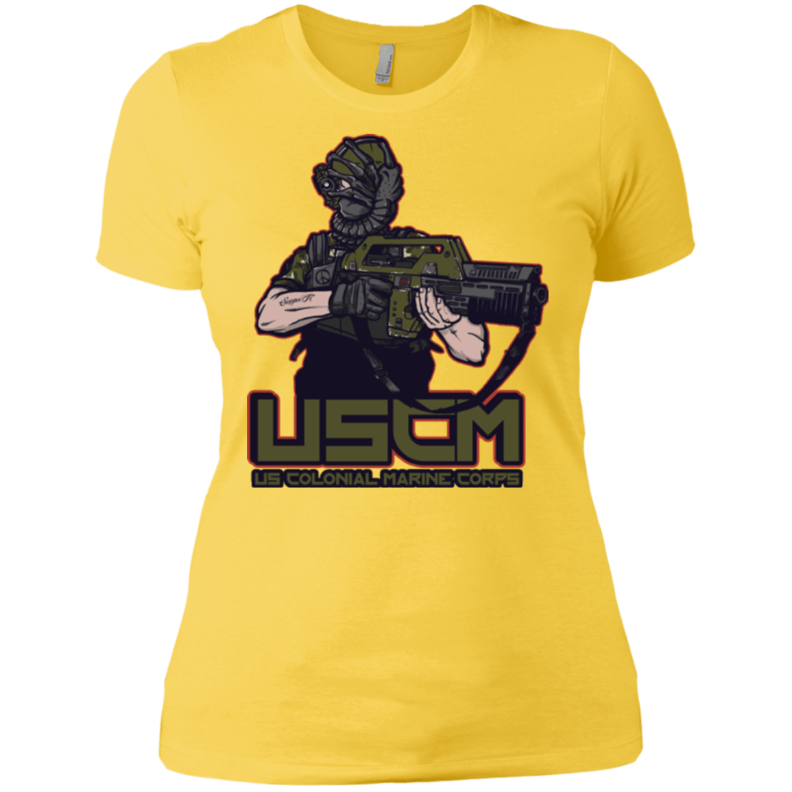 T-Shirts Vibrant Yellow / X-Small Colonial Facehugger Women's Premium T-Shirt