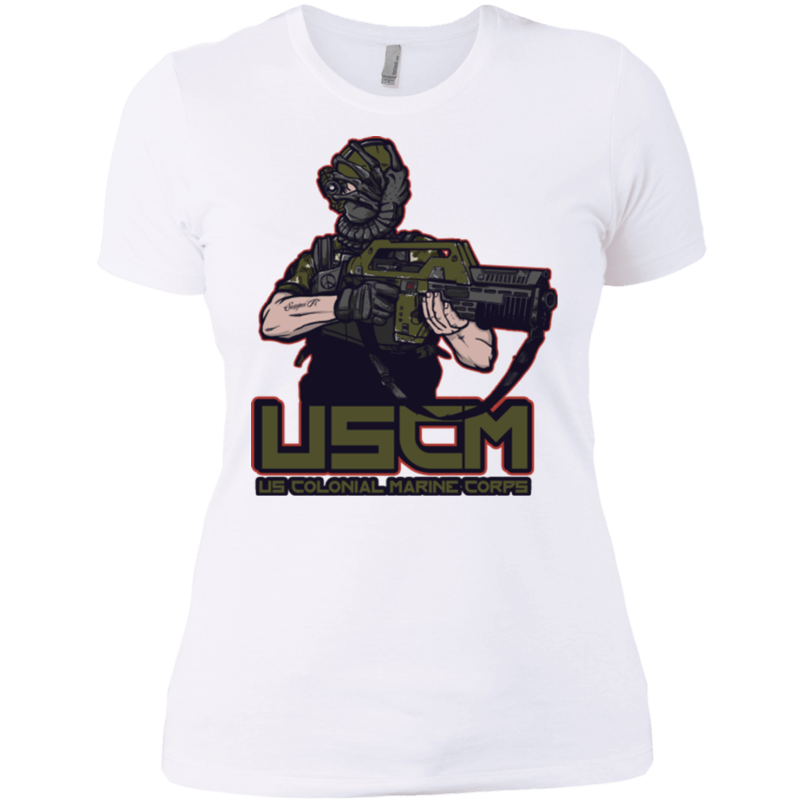 T-Shirts White / X-Small Colonial Facehugger Women's Premium T-Shirt