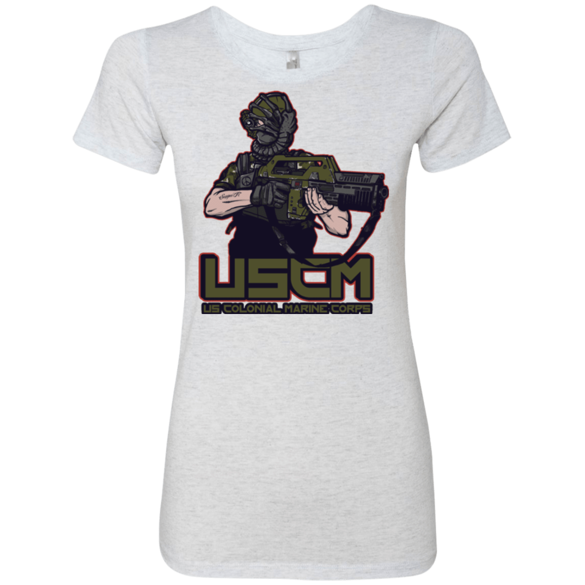 T-Shirts Heather White / Small Colonial Facehugger Women's Triblend T-Shirt