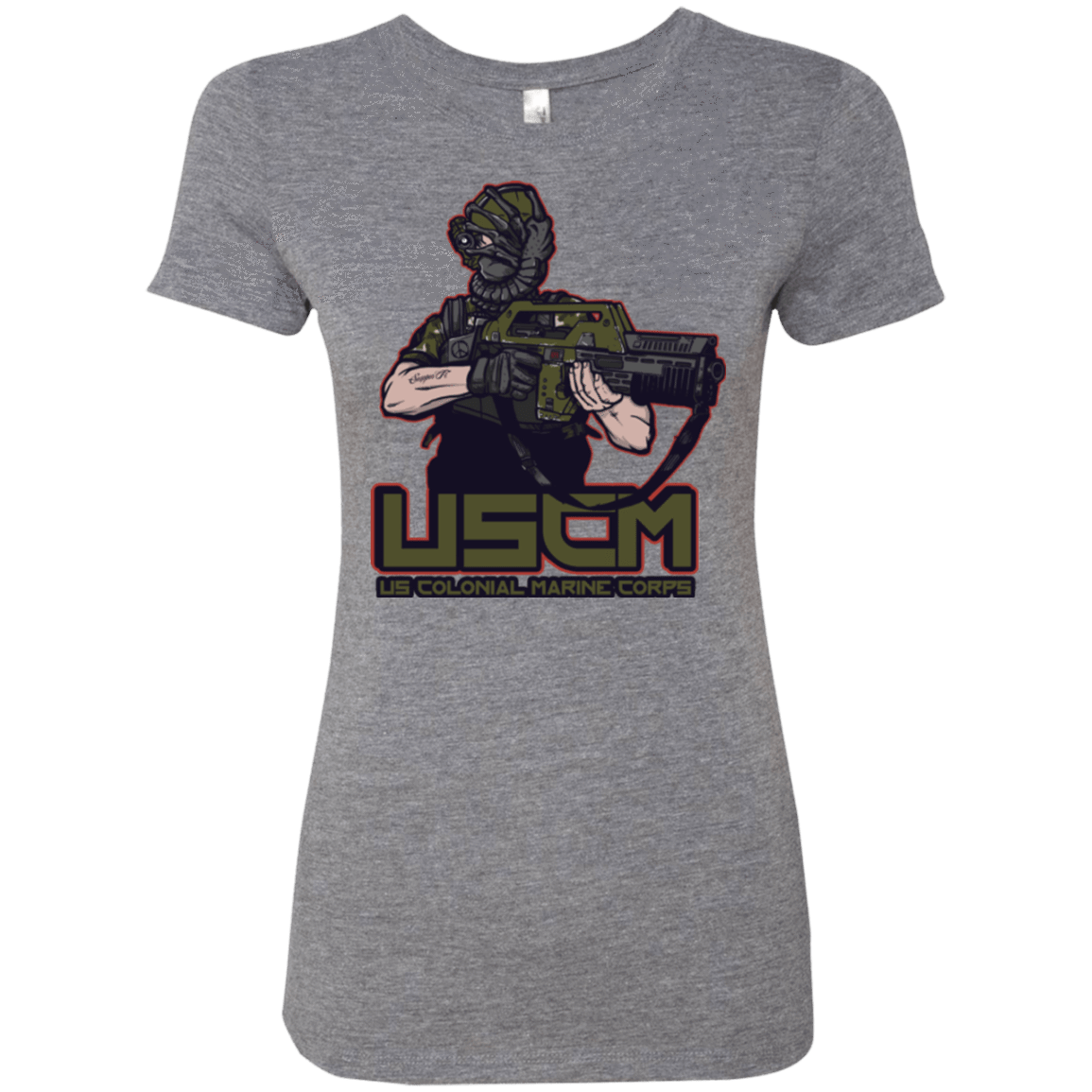 T-Shirts Premium Heather / Small Colonial Facehugger Women's Triblend T-Shirt