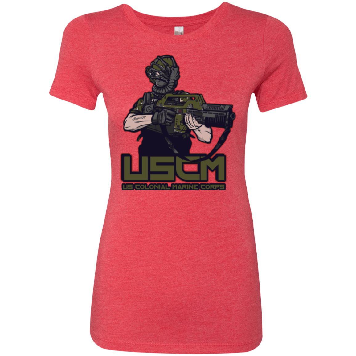 T-Shirts Vintage Red / Small Colonial Facehugger Women's Triblend T-Shirt