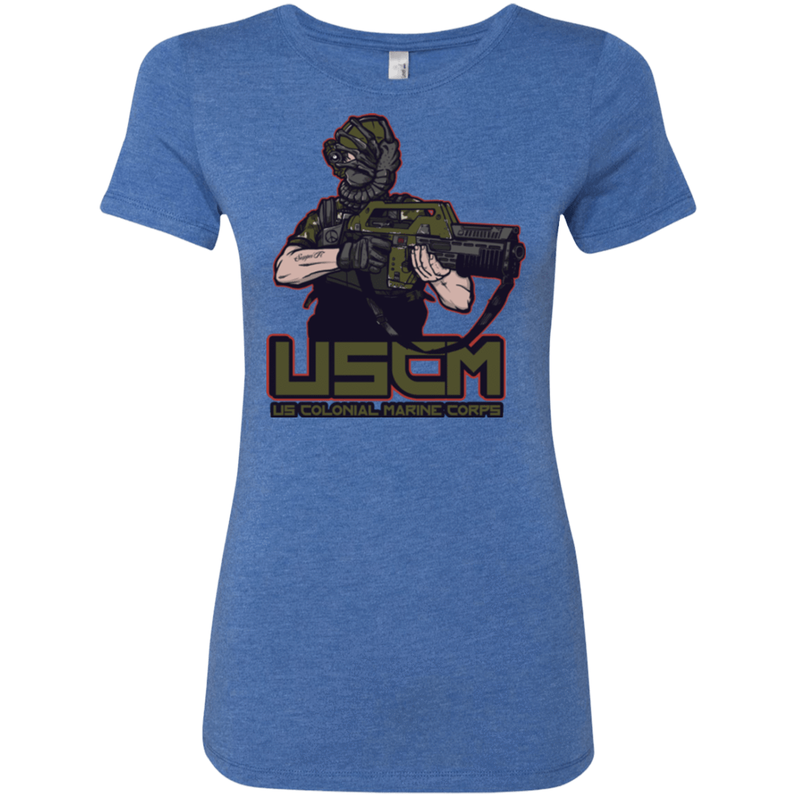 T-Shirts Vintage Royal / Small Colonial Facehugger Women's Triblend T-Shirt