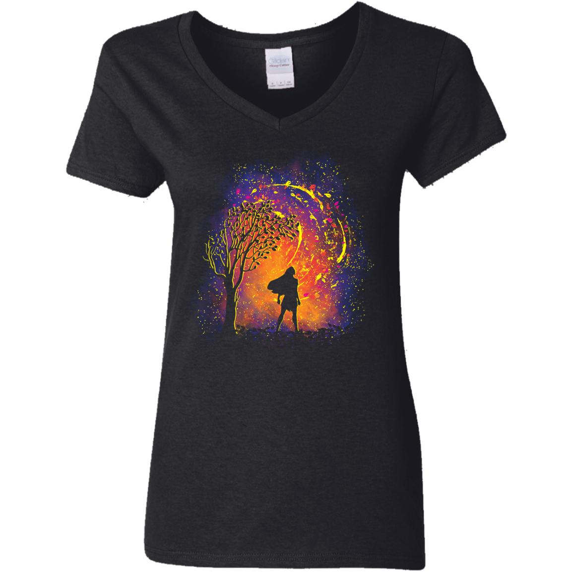 T-Shirts Black / S Colors Of The Wind Women's V-Neck T-Shirt