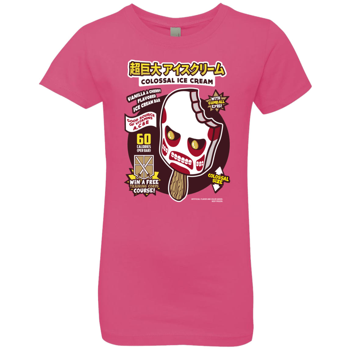 T-Shirts Hot Pink / YXS Colossal Ice Cream Girls Premium T-Shirt