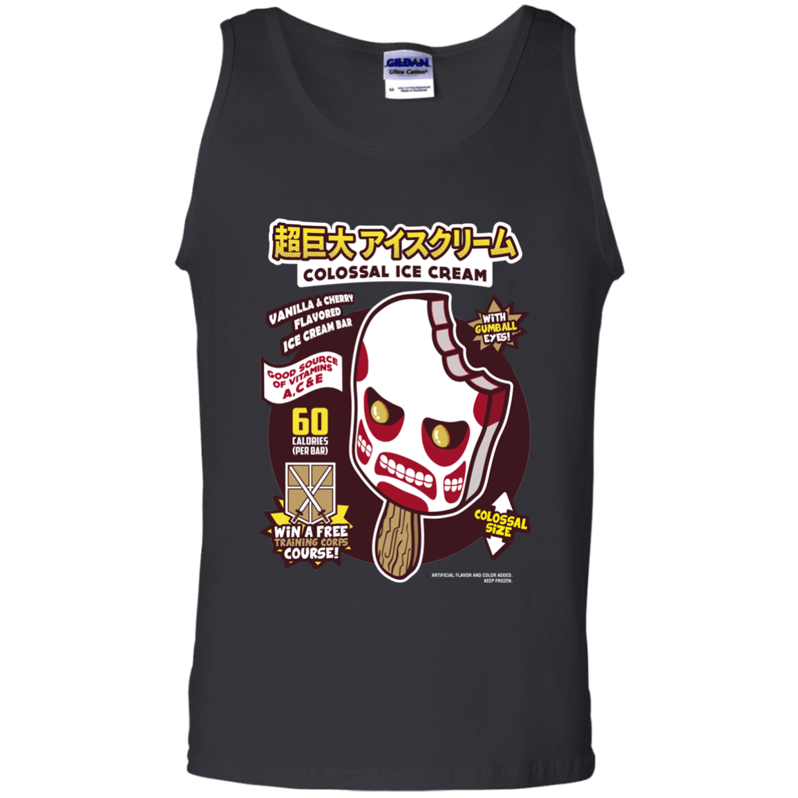 T-Shirts Black / S Colossal Ice Cream Men's Tank Top