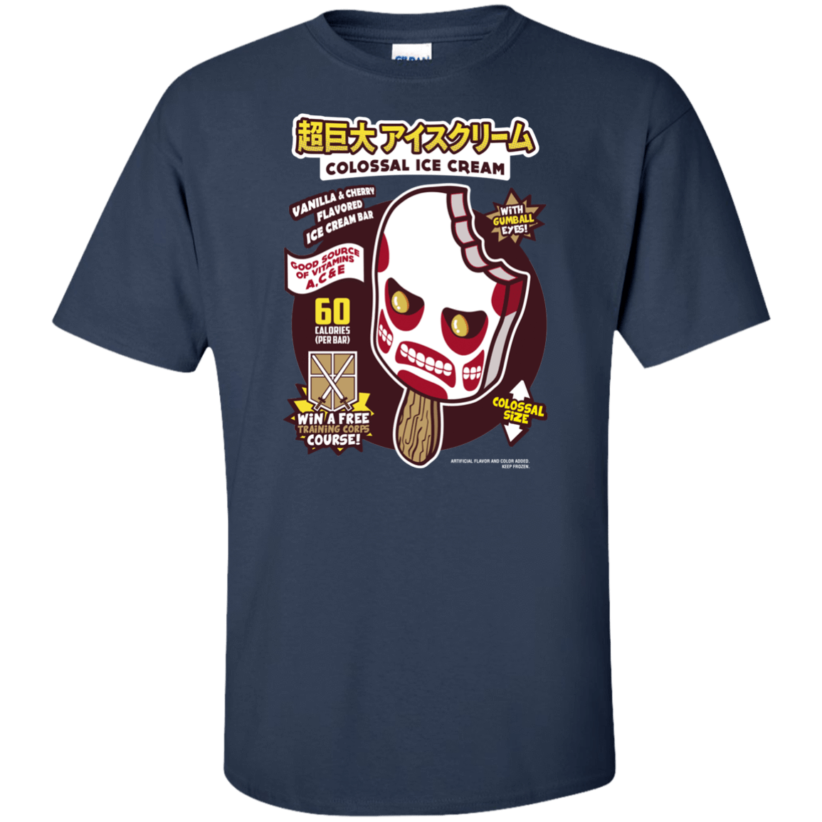 T-Shirts Navy / XLT Colossal Ice Cream Tall T-Shirt