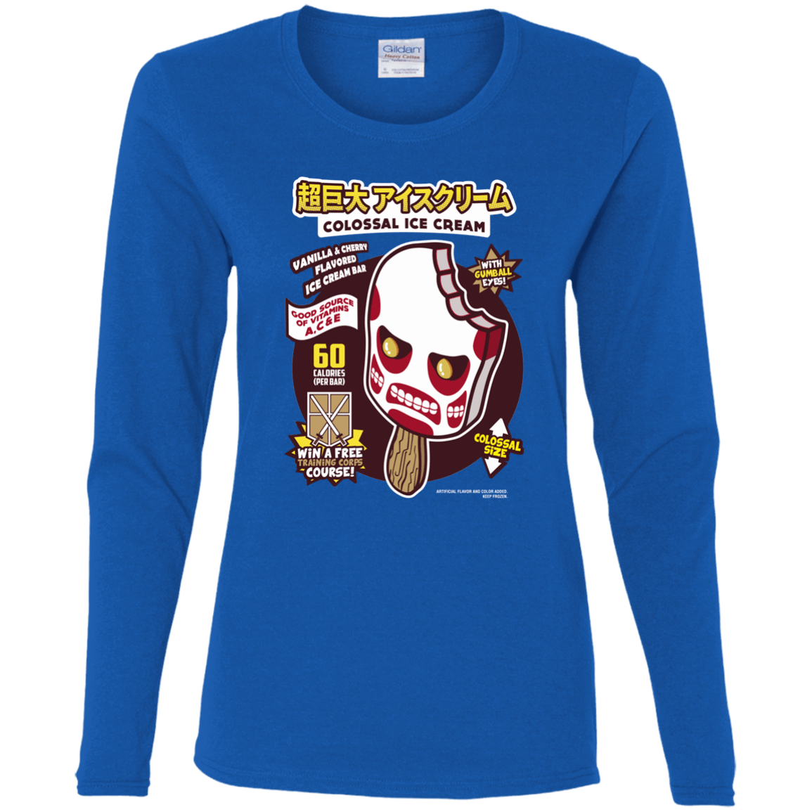 T-Shirts Royal / S Colossal Ice Cream Women's Long Sleeve T-Shirt