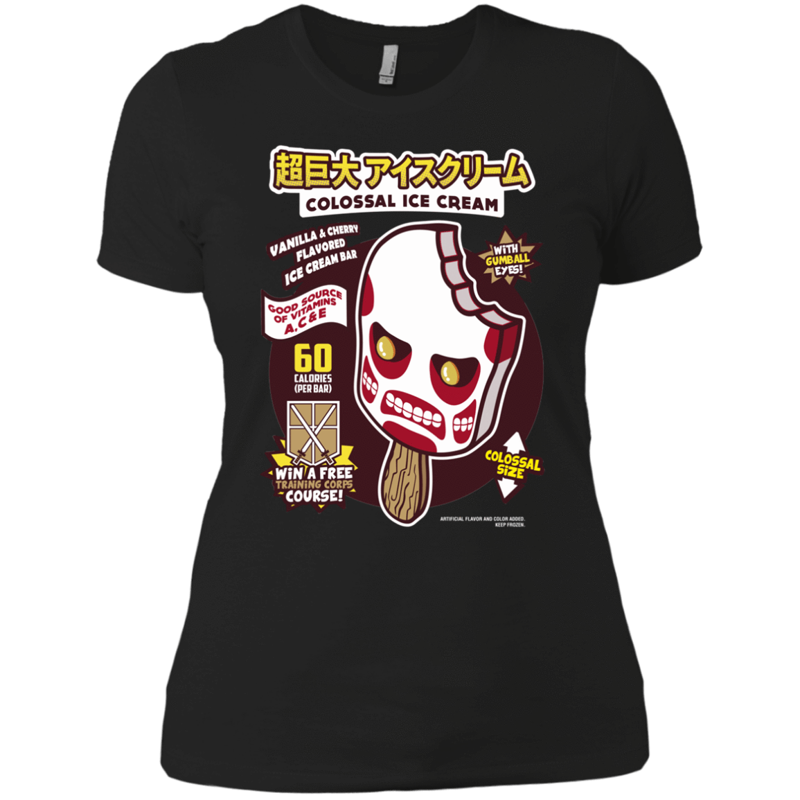 T-Shirts Black / X-Small Colossal Ice Cream Women's Premium T-Shirt