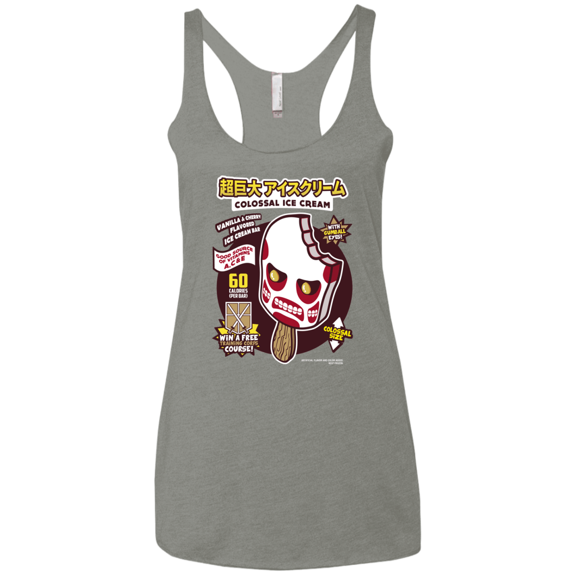 Colossal Ice Cream Women's Triblend Racerback Tank