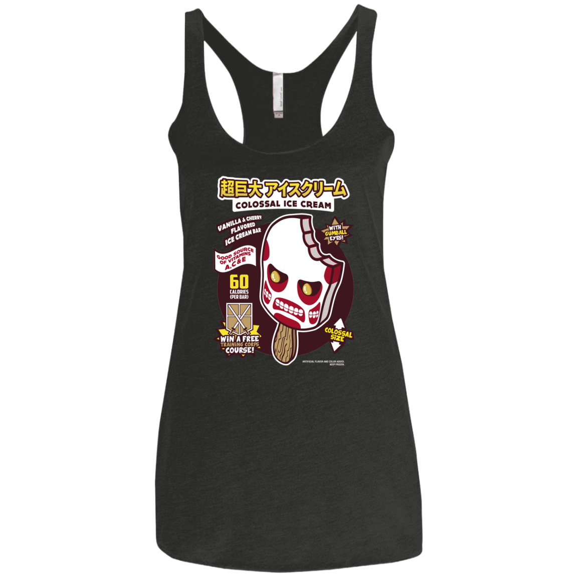 Colossal Ice Cream Women's Triblend Racerback Tank