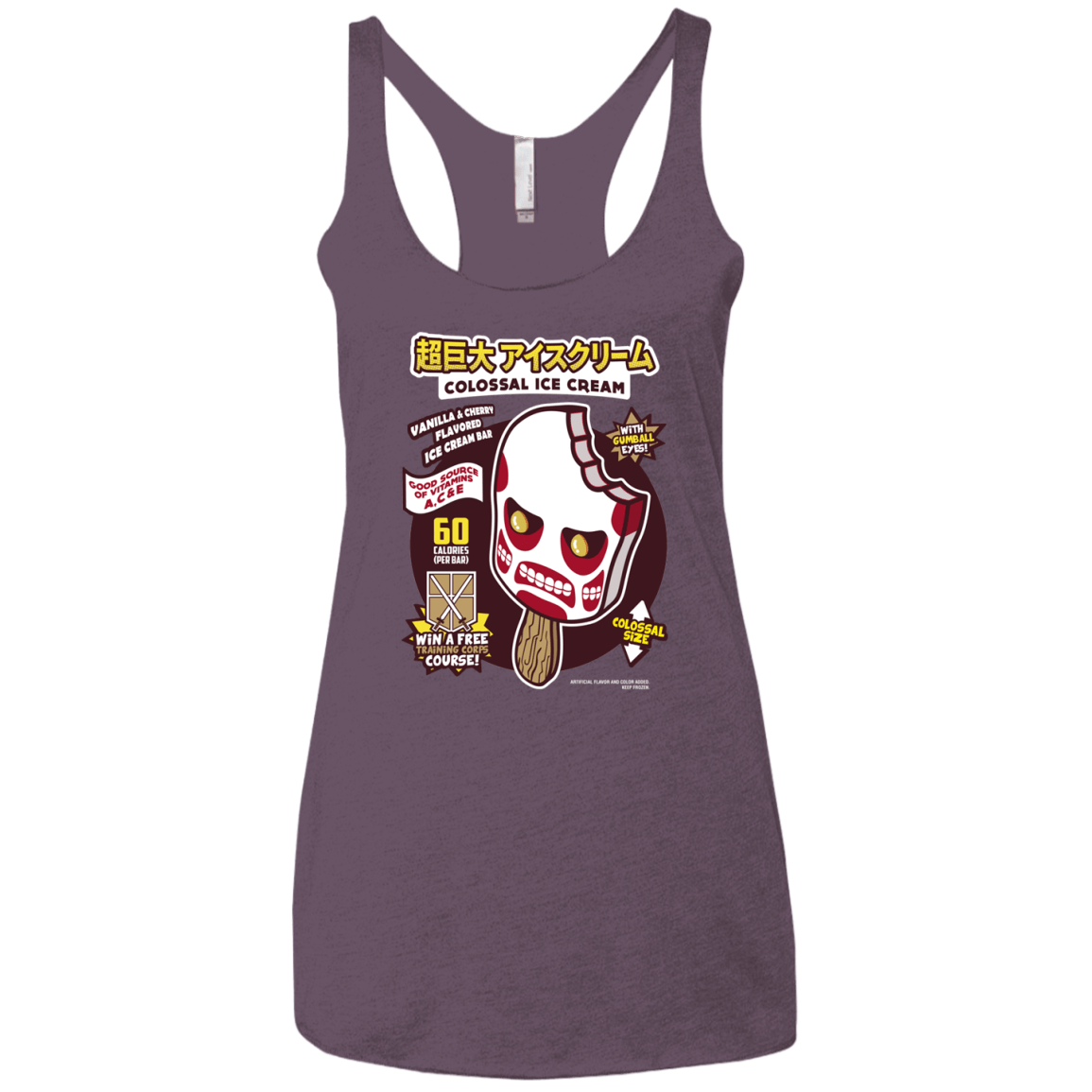 Colossal Ice Cream Women's Triblend Racerback Tank