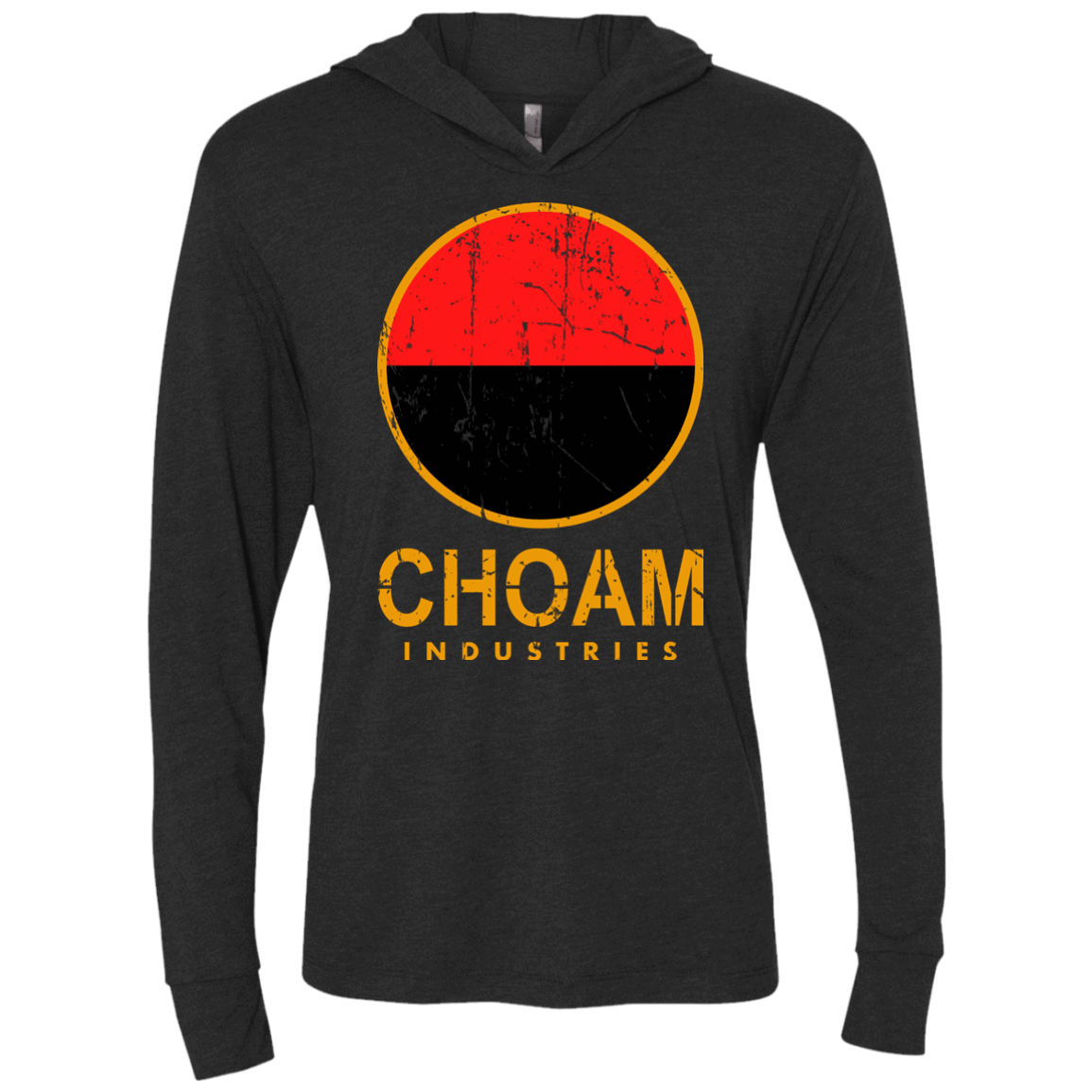 T-Shirts Vintage Black / X-Small Combine Triblend Long Sleeve Hoodie Tee