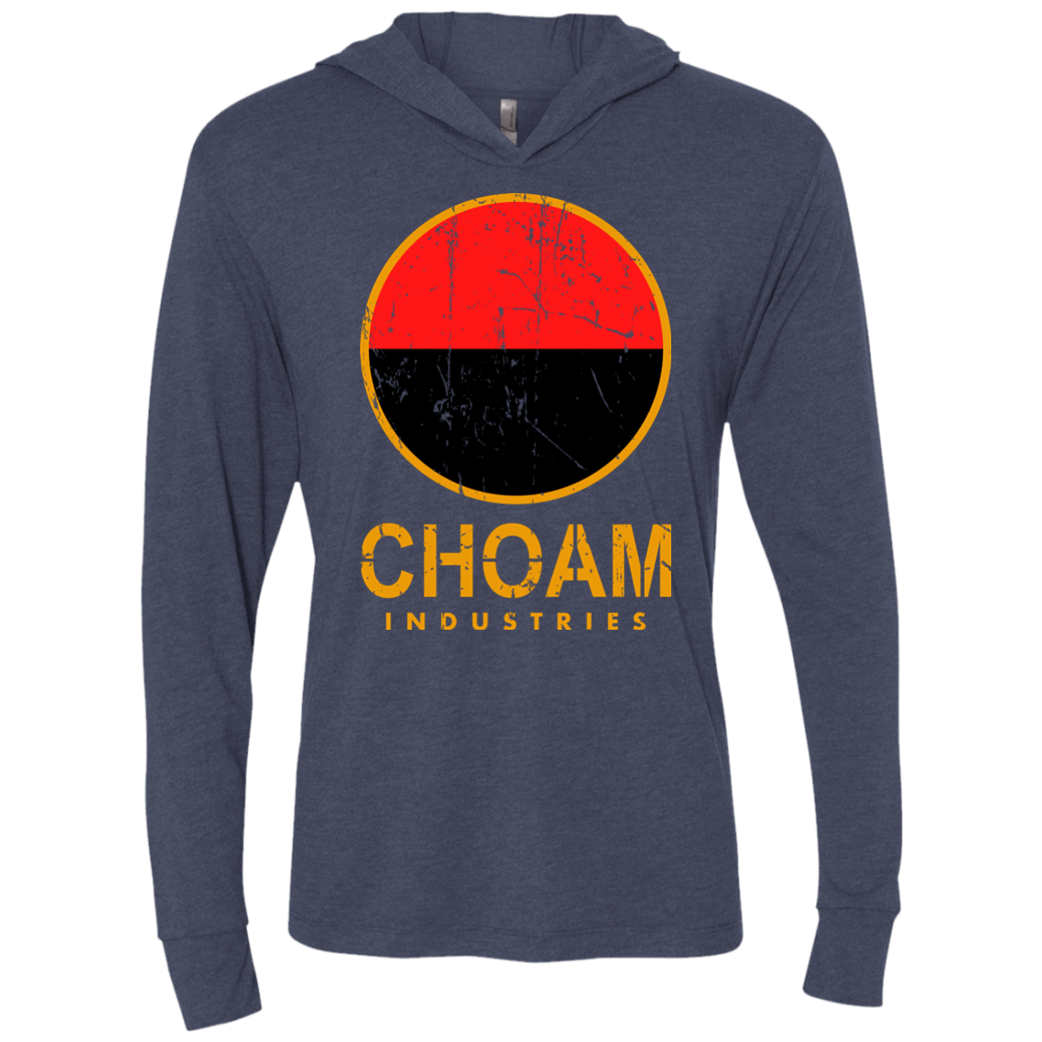 T-Shirts Vintage Navy / X-Small Combine Triblend Long Sleeve Hoodie Tee