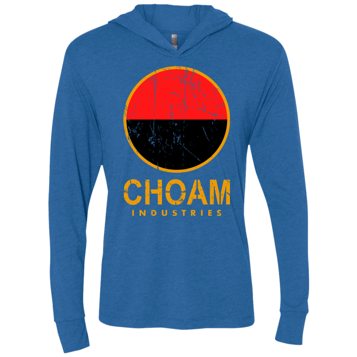 T-Shirts Vintage Royal / X-Small Combine Triblend Long Sleeve Hoodie Tee