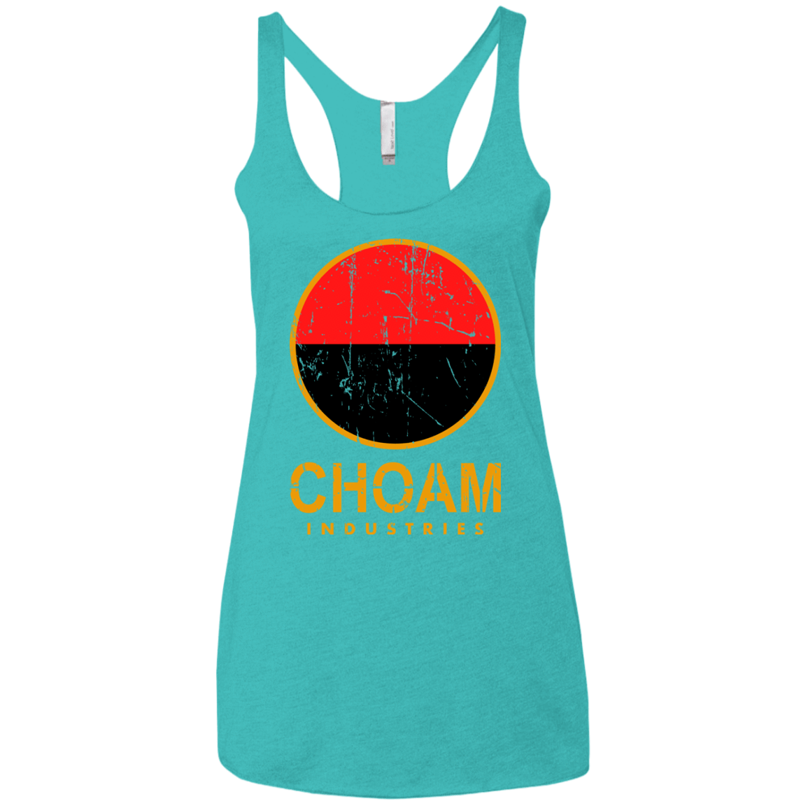 T-Shirts Tahiti Blue / X-Small Combine Women's Triblend Racerback Tank