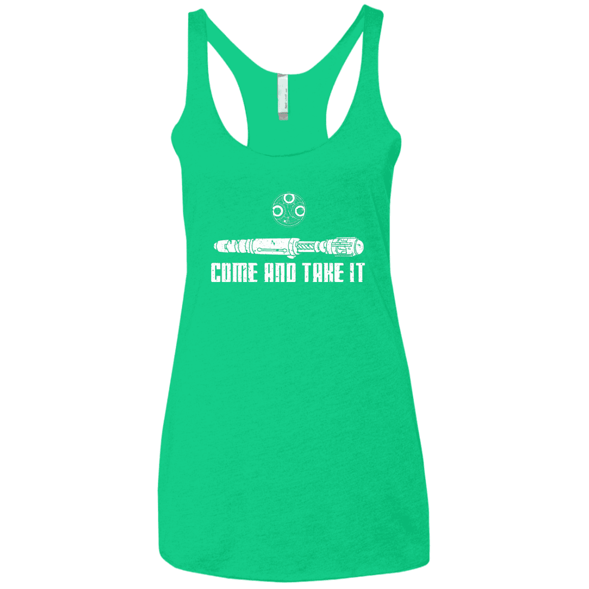 T-Shirts Envy / X-Small Come and Take it Women's Triblend Racerback Tank