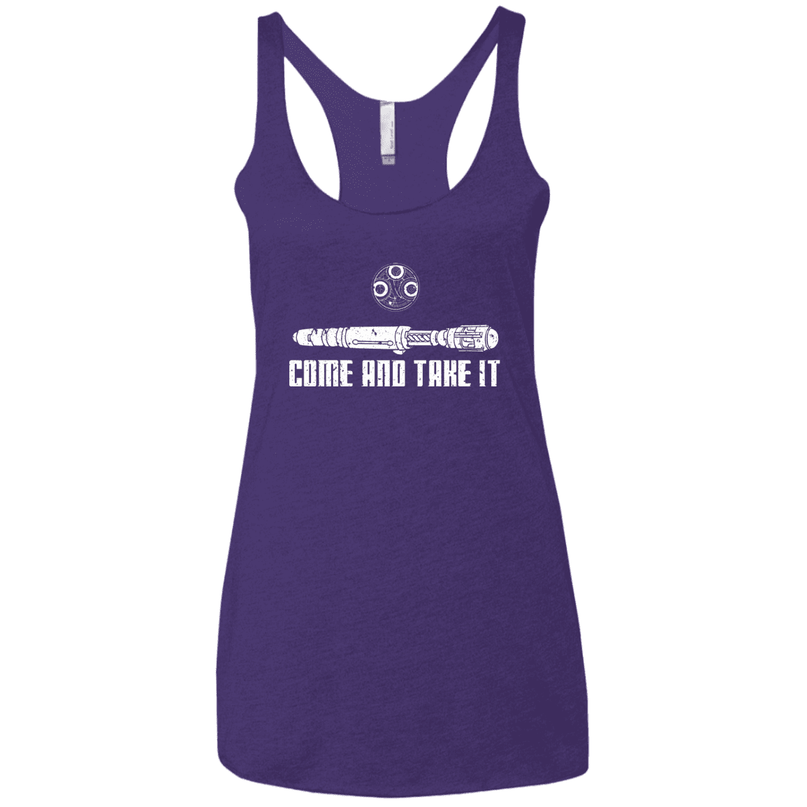 T-Shirts Purple Rush / X-Small Come and Take it Women's Triblend Racerback Tank