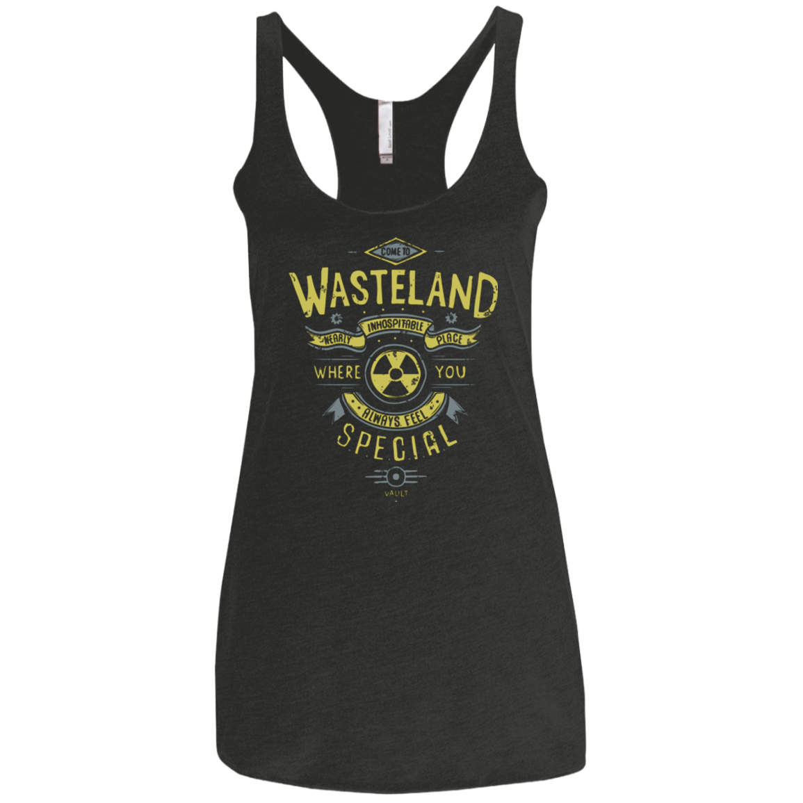 T-Shirts Vintage Black / X-Small Come to wasteland Women's Triblend Racerback Tank