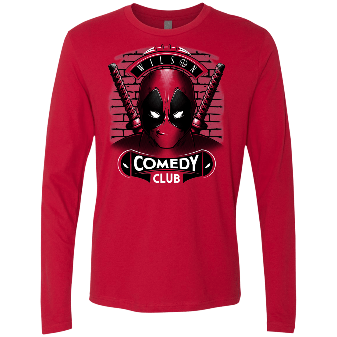 T-Shirts Red / Small Comedy Club Men's Premium Long Sleeve