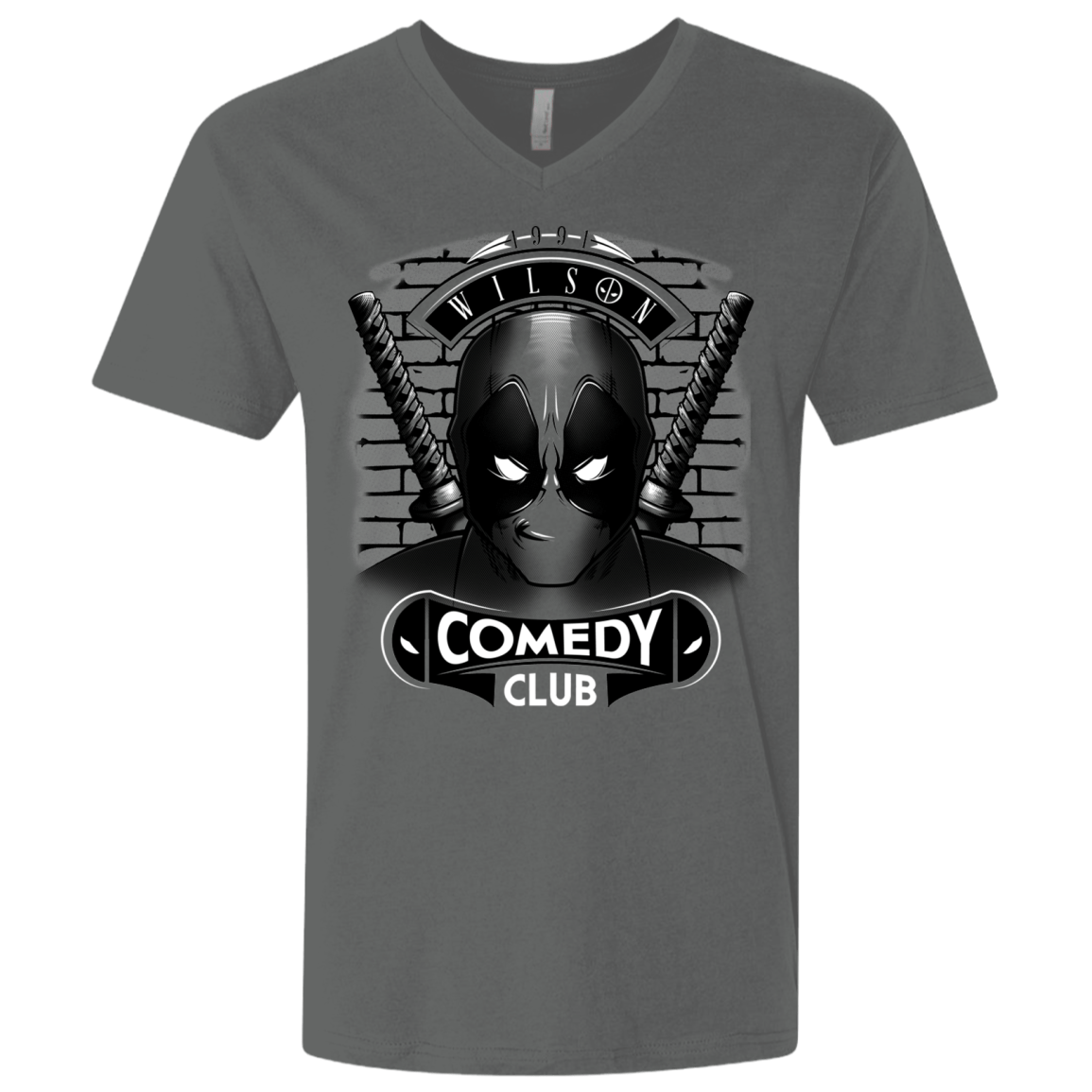 T-Shirts Heavy Metal / X-Small Comedy Club Men's Premium V-Neck