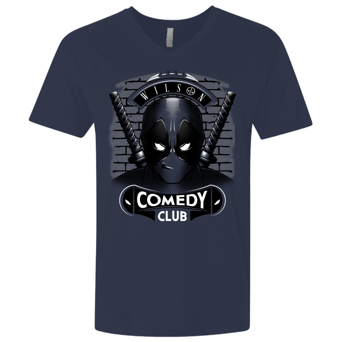 T-Shirts Midnight Navy / X-Small Comedy Club Men's Premium V-Neck