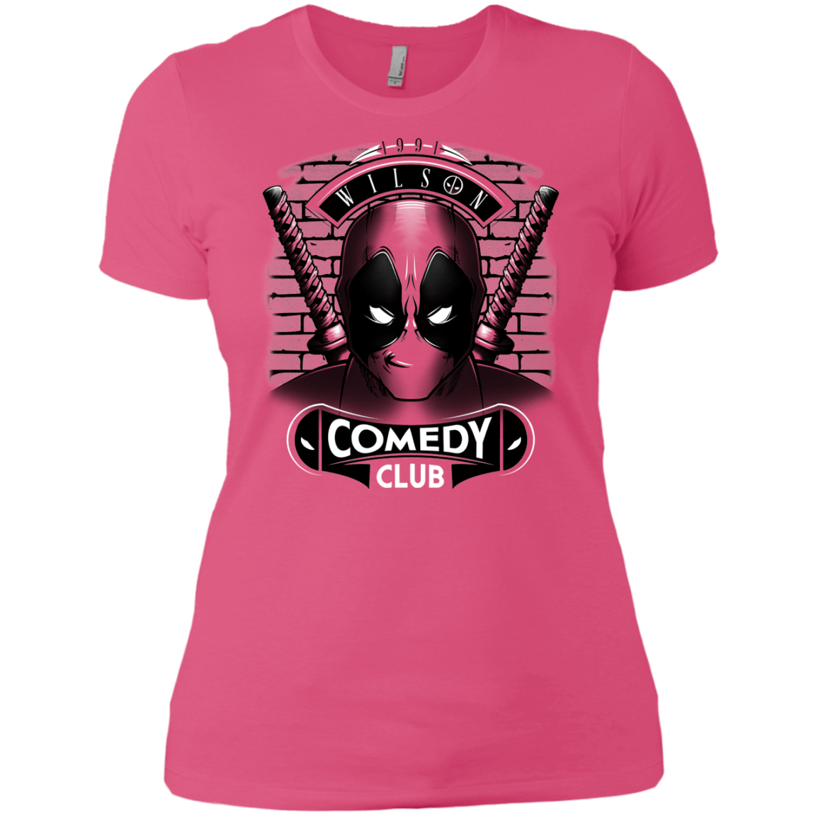 T-Shirts Hot Pink / X-Small Comedy Club Women's Premium T-Shirt