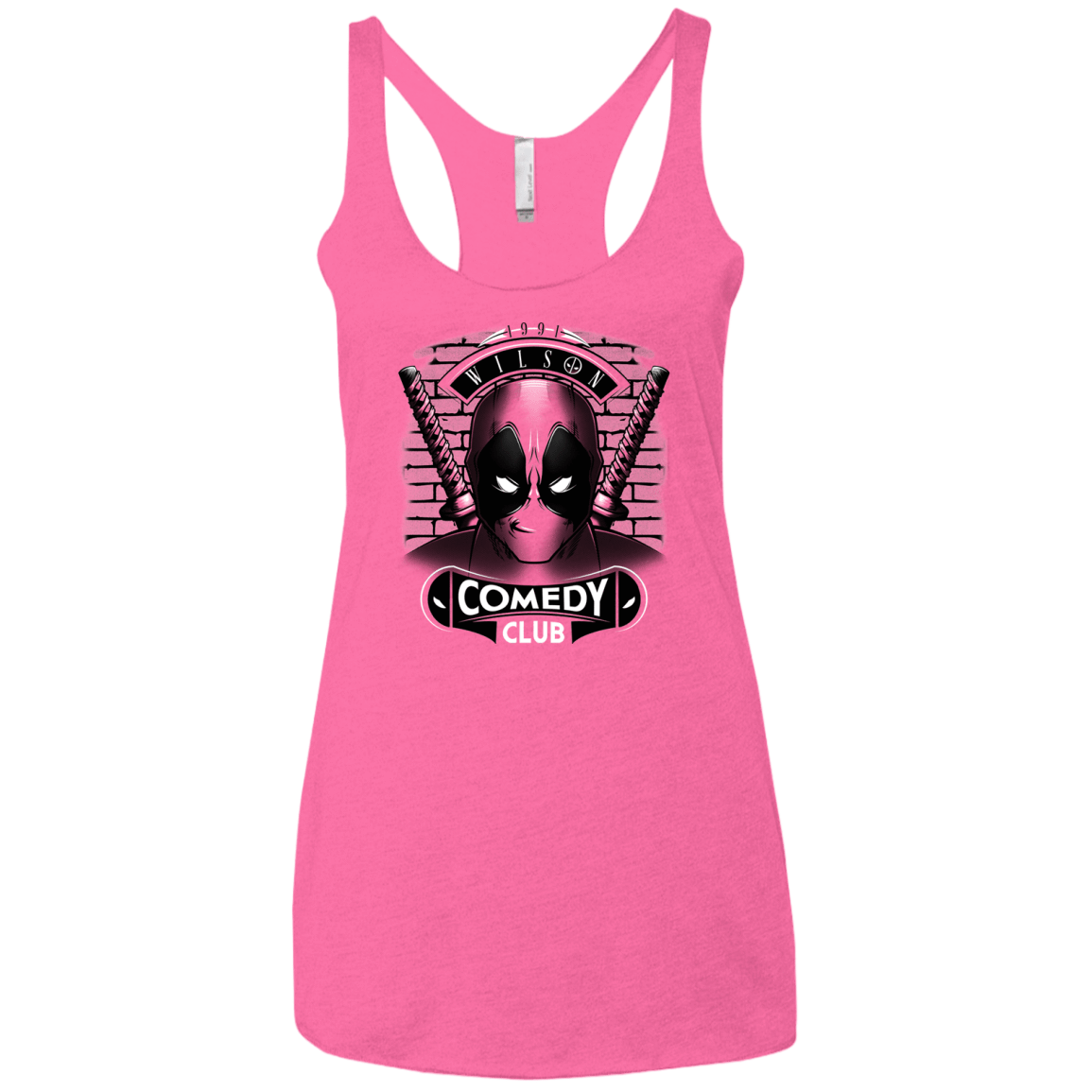 T-Shirts Vintage Pink / X-Small Comedy Club Women's Triblend Racerback Tank
