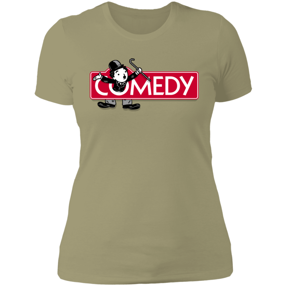 T-Shirts Light Olive / S Comedy Women's Premium T-Shirt