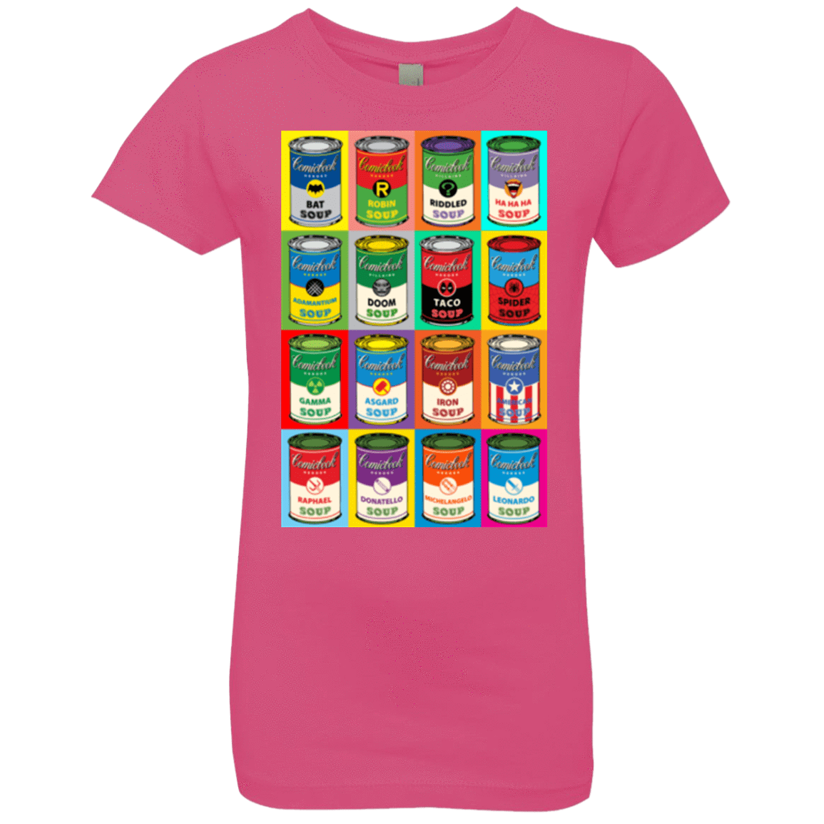 T-Shirts Hot Pink / YXS Comic Soup Girls Premium T-Shirt